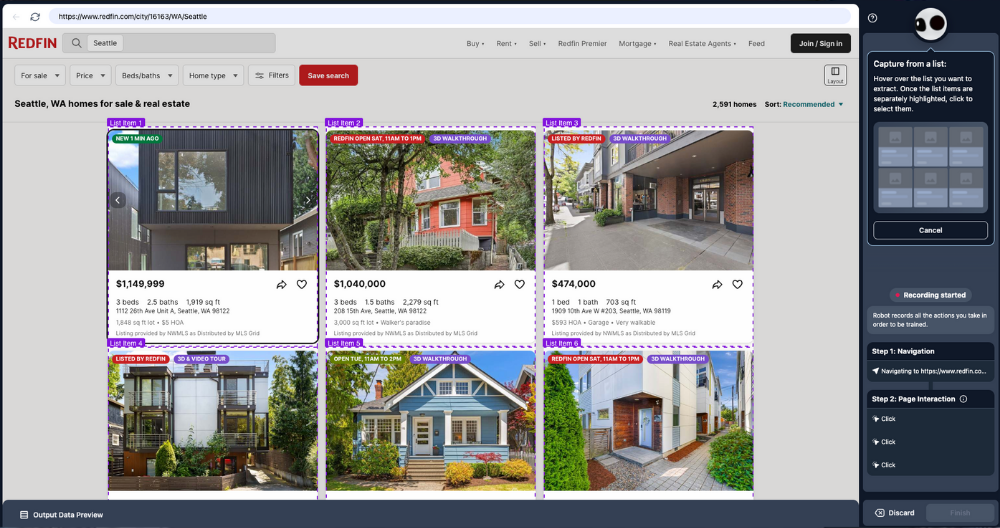 Dashboard mockup