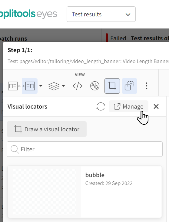 Manage Button