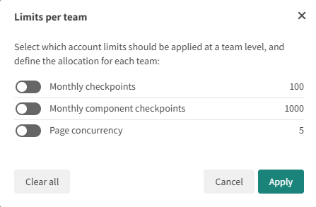 select limits